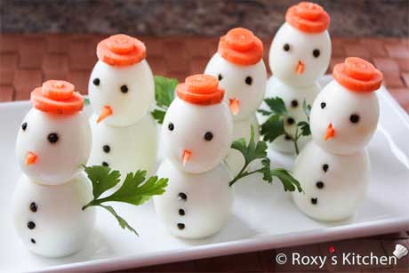 Egg Snowmen