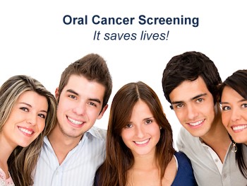 Oral cancer screening banner