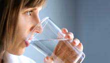 Girl drinking water