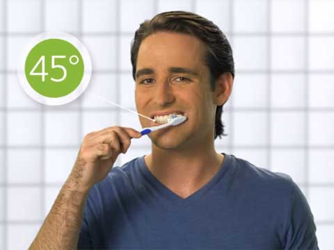 Man brushing his teeth