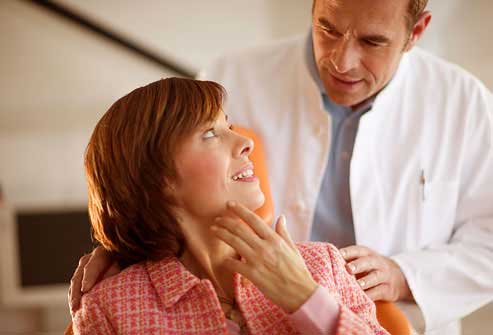 Woman at the dentist's clinic